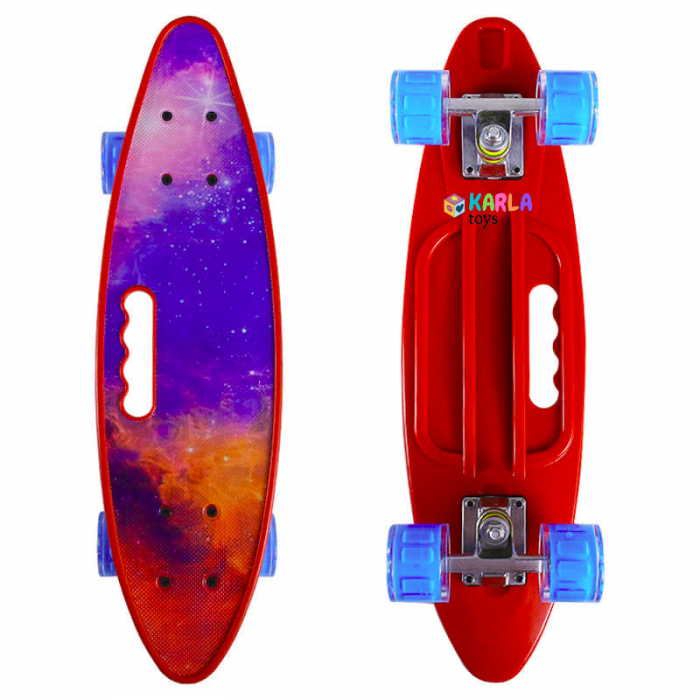 Penny Board Portabil cu Roti cu Lumina si desene [2]