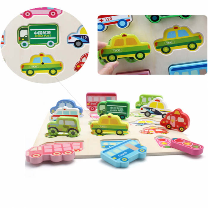 Puzzle Lemn 3D incastru Vehicole [7]
