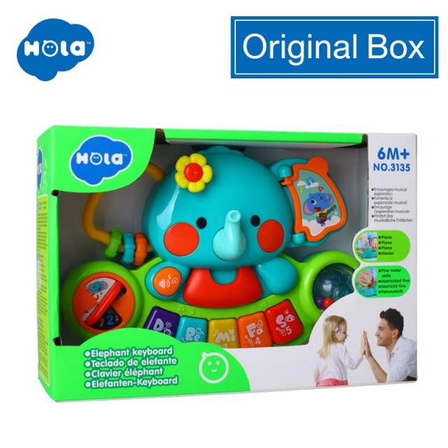 Jucarie Bebe Pian Elefant cu Lumini Hola [7]