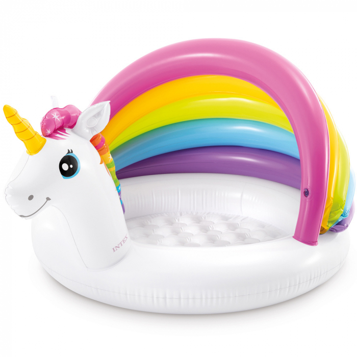 Piscina Gonflabila Unicorn cu acoperis Curcubeu Intex [2]