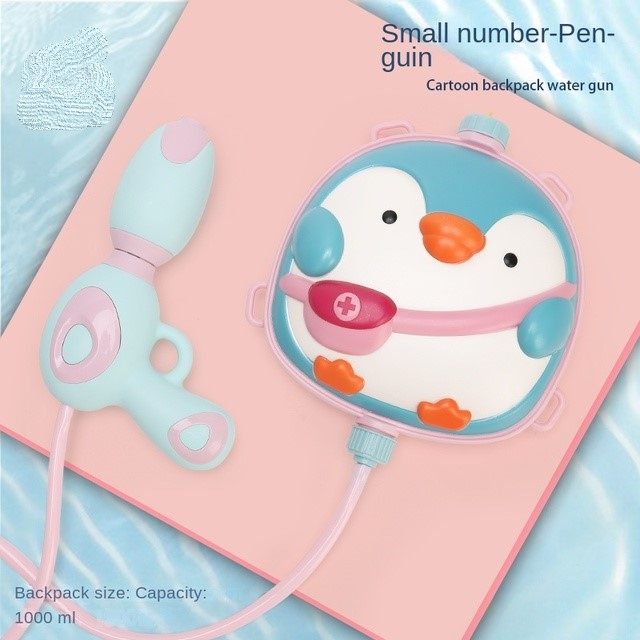 Pistol cu apa cu rezervor Ghiozdan Animalute Pinguin [2]