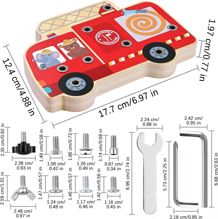 Placa Busy Board cu suruburi si unelte [6]