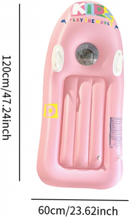 Placa de Surf Gonflabila cu Manere 119x58 cm Roz – Ideala pentru Piscina si Plaja [3]