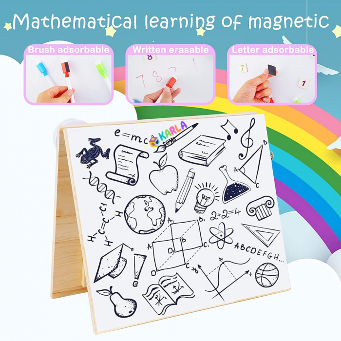 Placa Lemn Montessori Senzoriala Copii Incuietori Busy Board 2 in 1 [5]