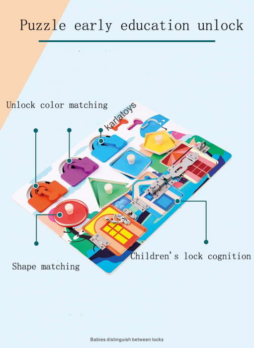 Placa Montessori Incuietori  Busy Board [2]