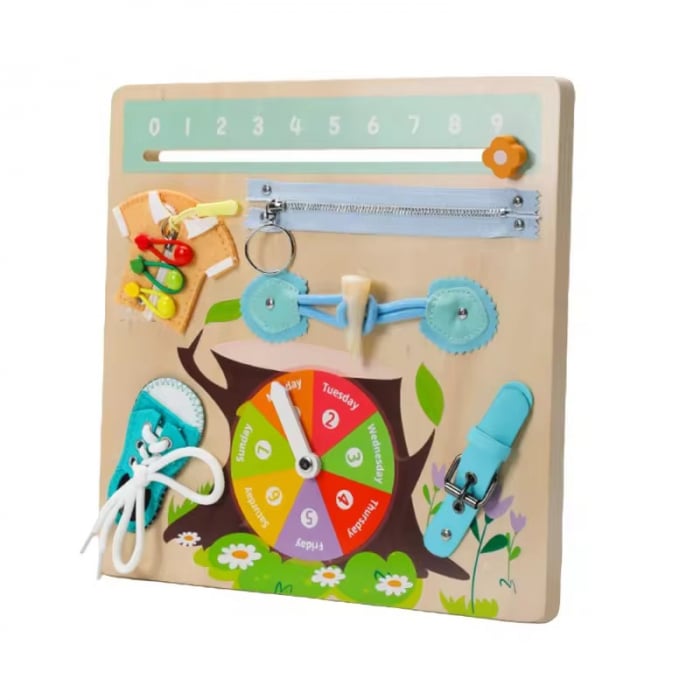 Placa Senzoriala Montessori Busy Board Calendar [3]