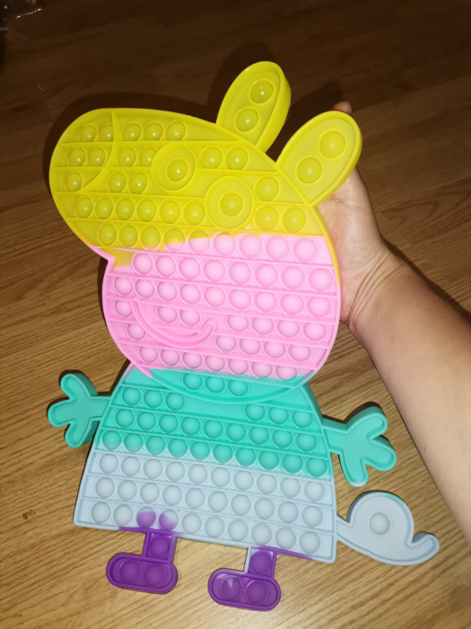 Pop It Peppa Pig Purcelusa Jumbo joc antistres din silicon [2]