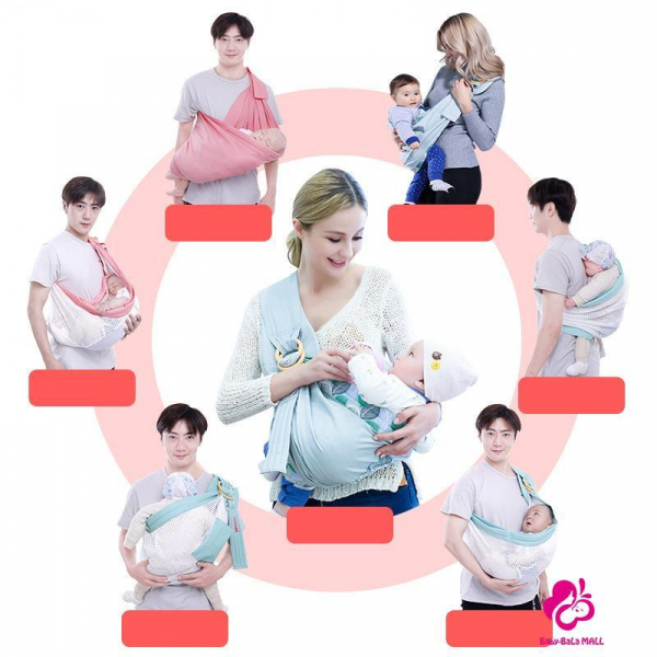 Port Bebe multifunctional Baby Wrap - Marsupiu stil fasa bebe [7]