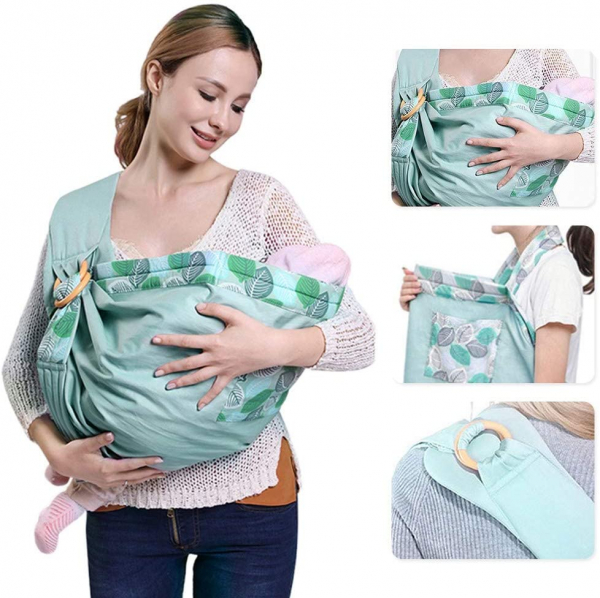 Port Bebe multifunctional Baby Wrap - Marsupiu stil fasa bebe [9]