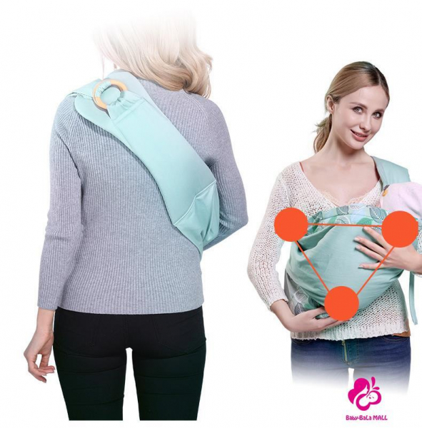 Port Bebe multifunctional Baby Wrap - Marsupiu stil fasa bebe [3]