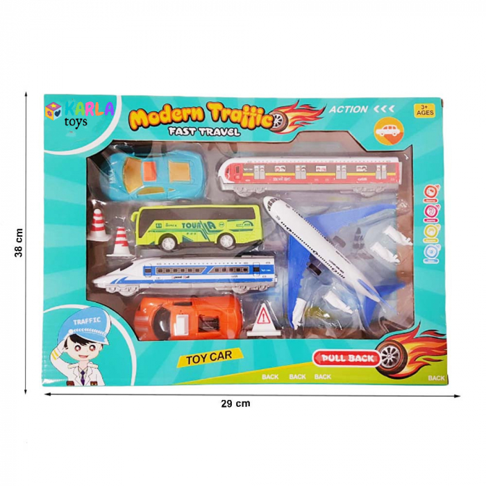 Set Jucarii Masinute Vehiocle Trafic [3]