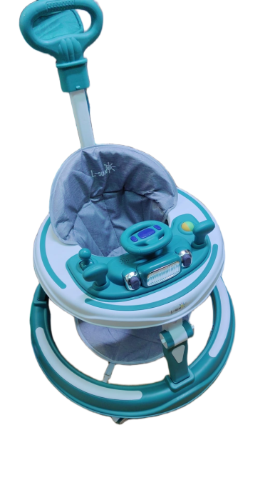 Premergator Reglabil Bebelusi cu Maner Parental Verde Muzica, Lumini, Volan si Accesorii - Copie - Copie [2]