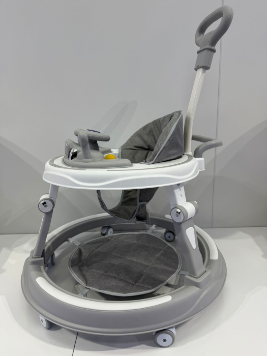 Premergator Reglabil Gri cu Maner Parental Panou Interactiv Muzica, Lumini si Accesorii [2]