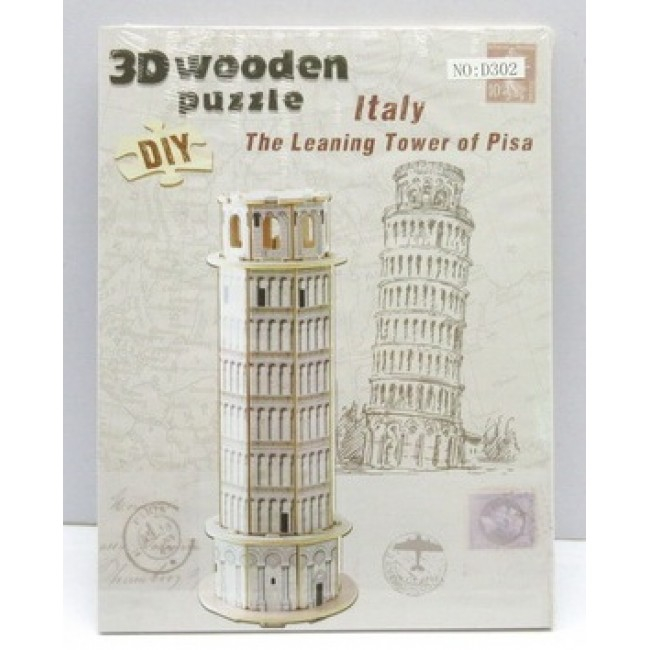 Puzzle 3D din lemn Turnul din Pissa din lemn [1]