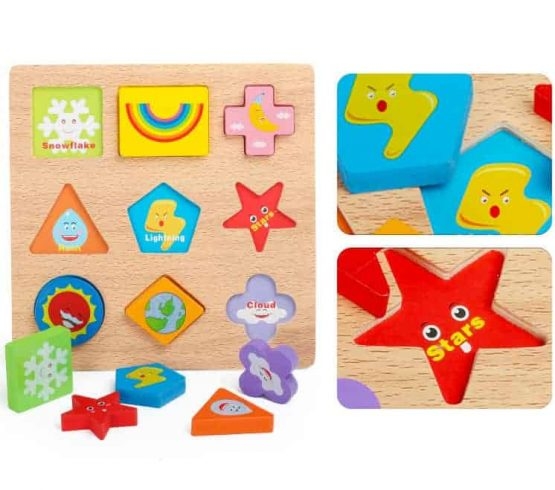 Puzzle lemn 3D Meteo [4]