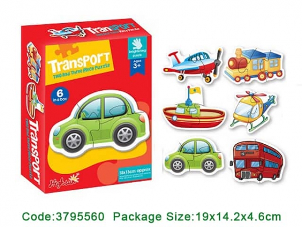 Pachet 3 Seturi Puzzle Bebe - Animale din 2 și 4 Piese [4]