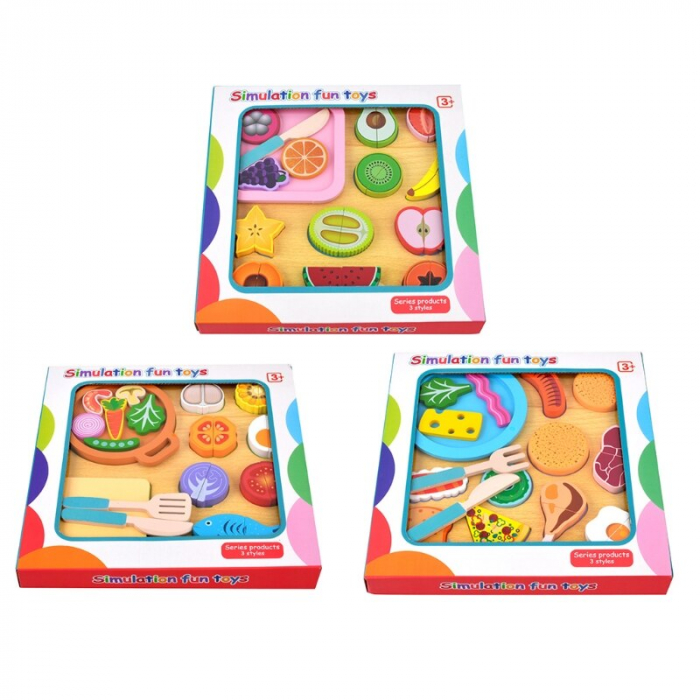 Puzzle din Lemn de Feliat Alimente [4]
