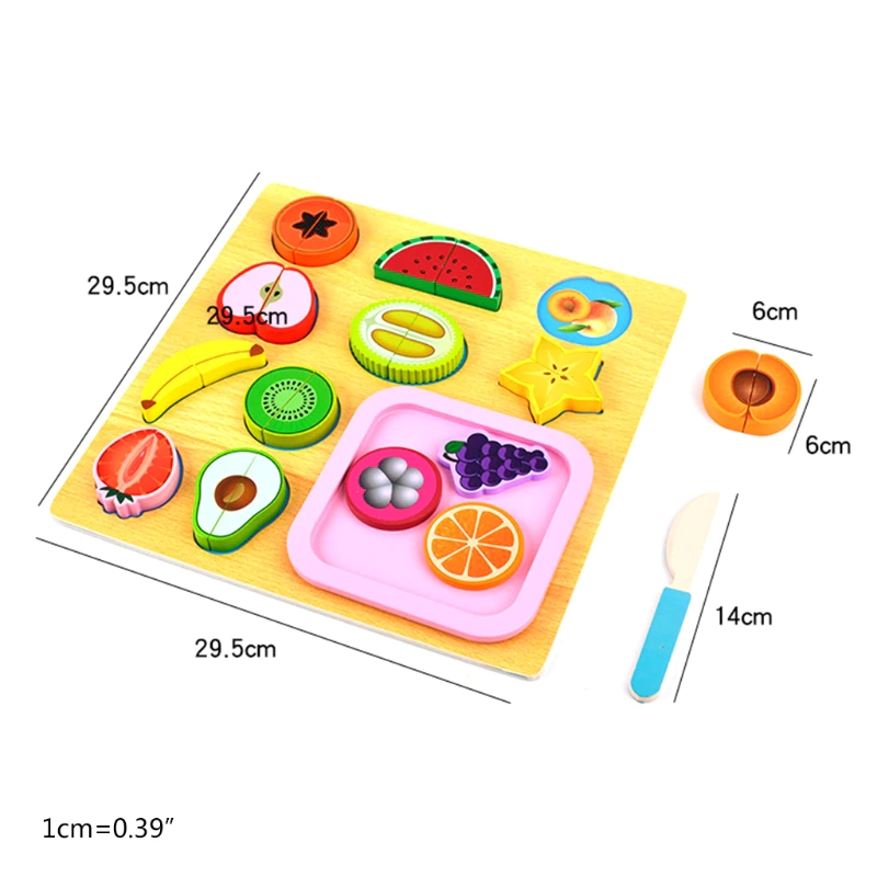 Puzzle din Lemn de Feliat Alimente [3]