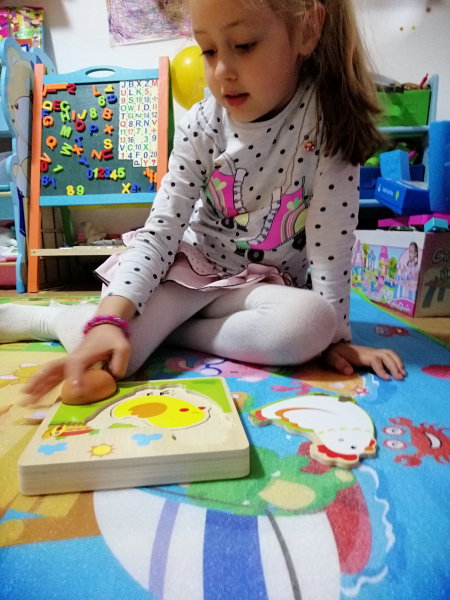 Puzzle din Lemn in Straturi Ciclul Vietii Puiul [11]