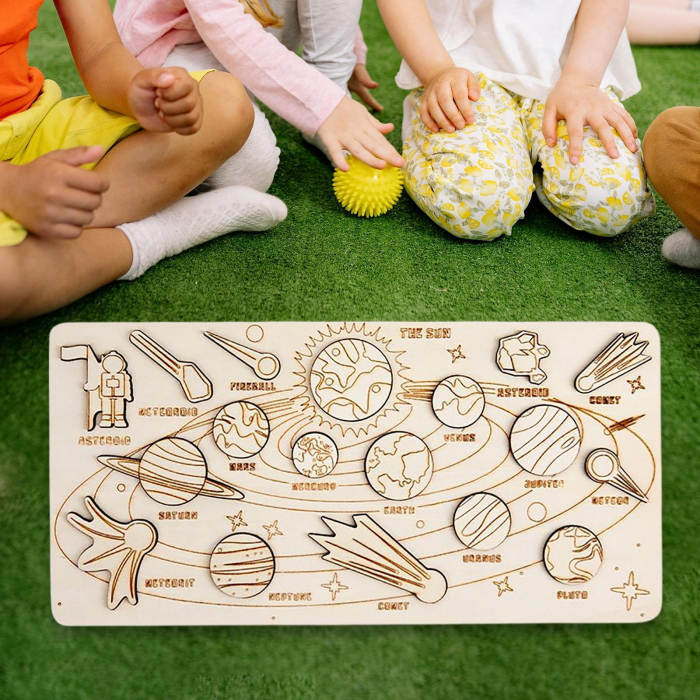Puzzle din Lemn Incastru Sistemul Solar [3]