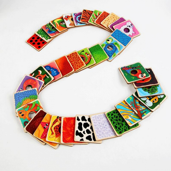 Puzzle Lemn Potrivire Animale Joc Educativ Cognitiv Montessori [5]