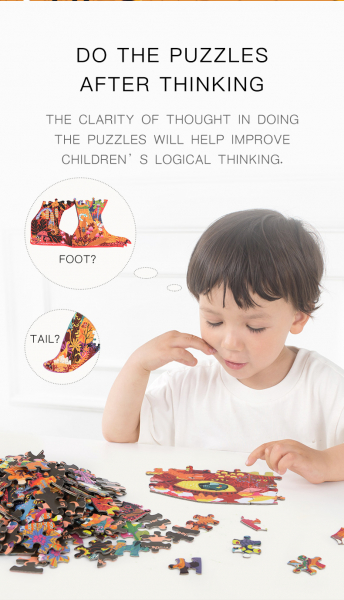 Puzzle educational Mare Elefant mozaic 280 piese Mideer [5]