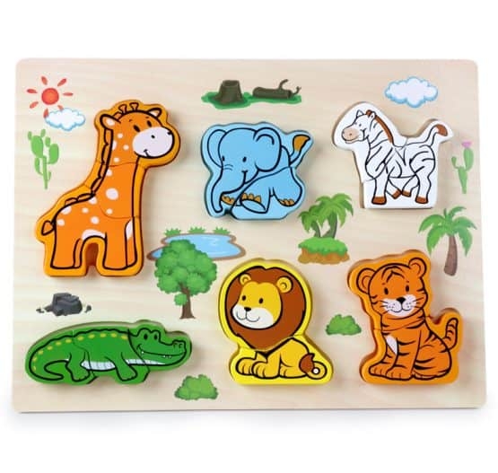 Puzzle Lemn 3D Legume Animale Insecte Vehicole [5]