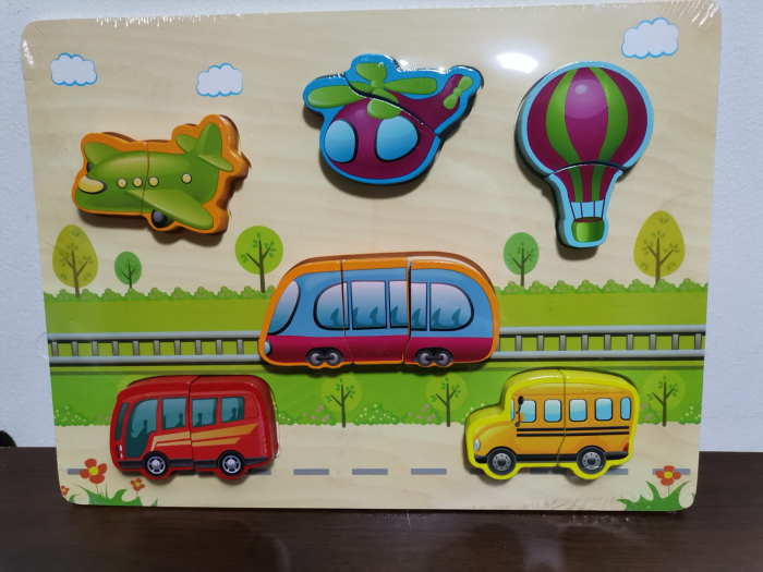 Puzzle Lemn 3D Legume Animale Insecte Vehicole [2]