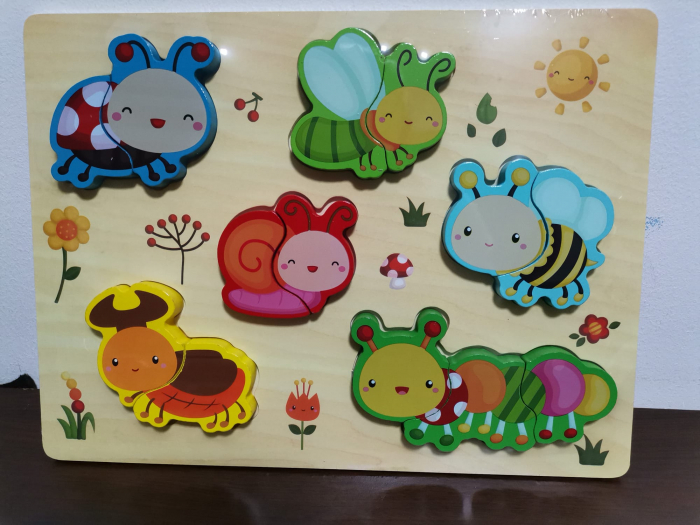 Puzzle Lemn 3D Legume Animale Insecte Vehicole [2]