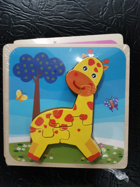 Puzzle Lemn 3D Montessori - Animale [4]