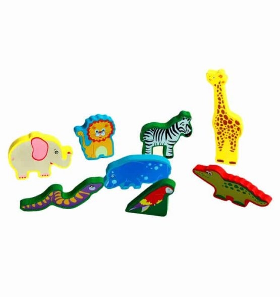 Puzzle lemn 3D Animale Jungla [5]