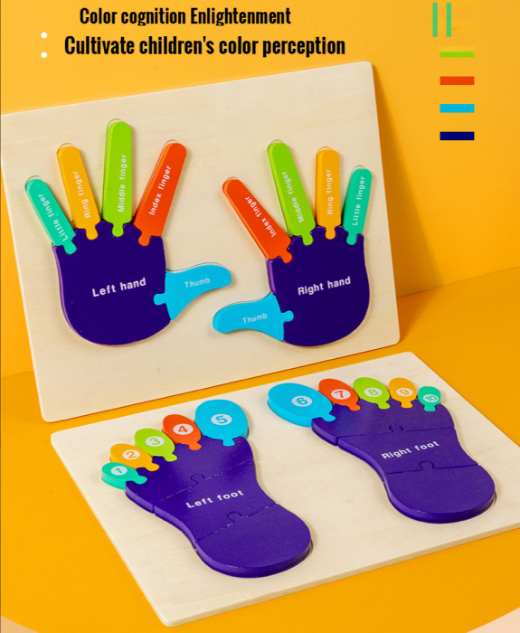 Puzzle lemn Corp omenesc Palme si Talpi [4]