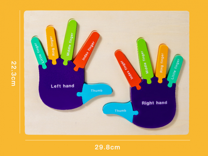 Puzzle lemn Corp omenesc Palme si Talpi [6]