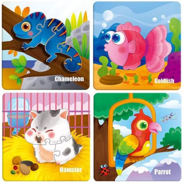 Puzzle Montessori incastru 3D - set 5 puzzle [3]