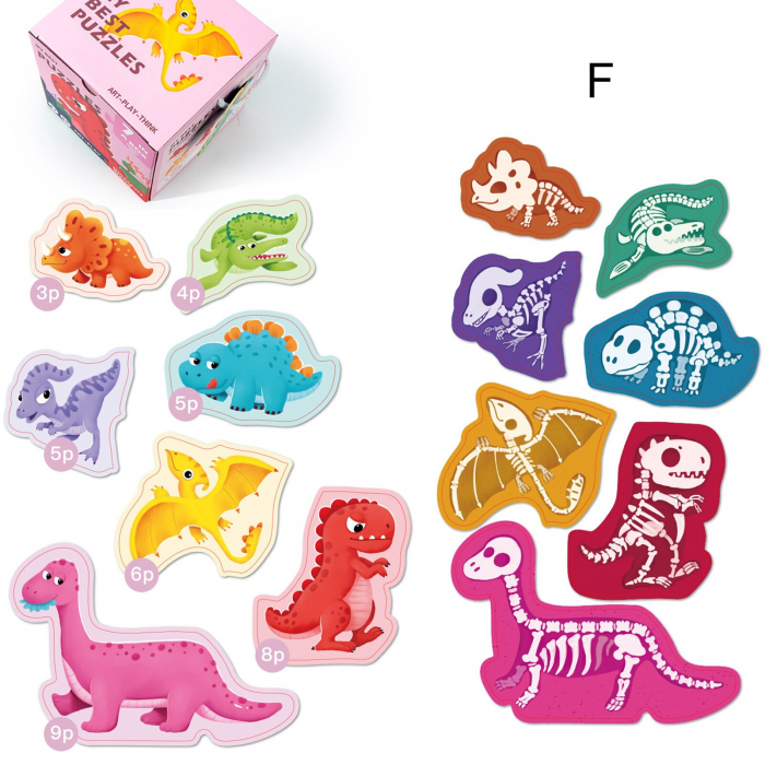 Puzzle piese mari Primul Meu Puzzle cu 2 fete [3]