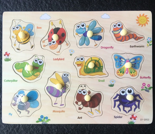 Set 2 Puzzle din Lemn cu maner incastru [7]
