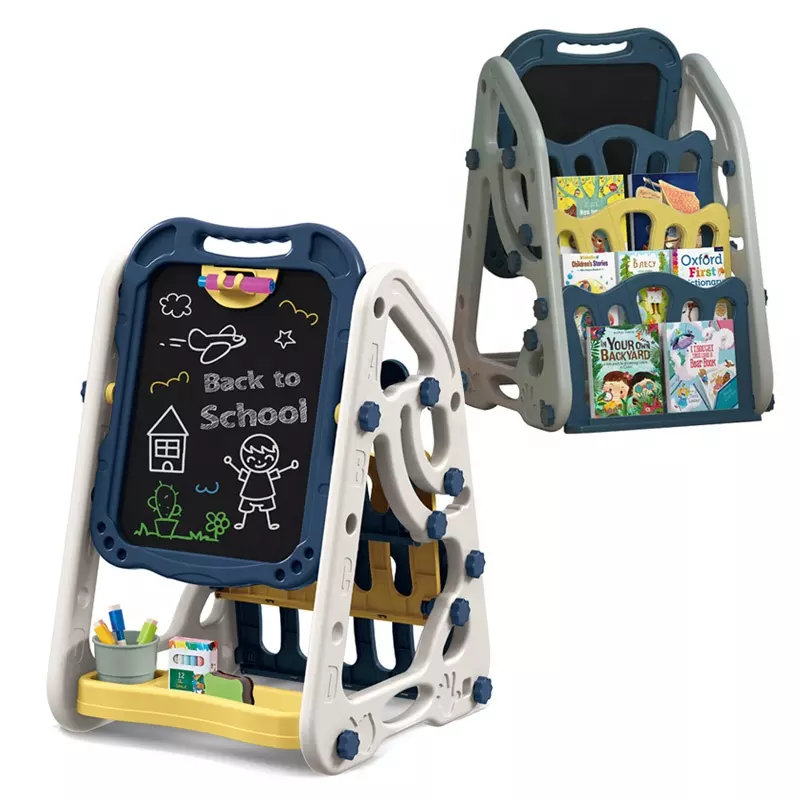 Raft Organizator de Carti si Tabla de Desen pentru Copii cu Accesorii [2]