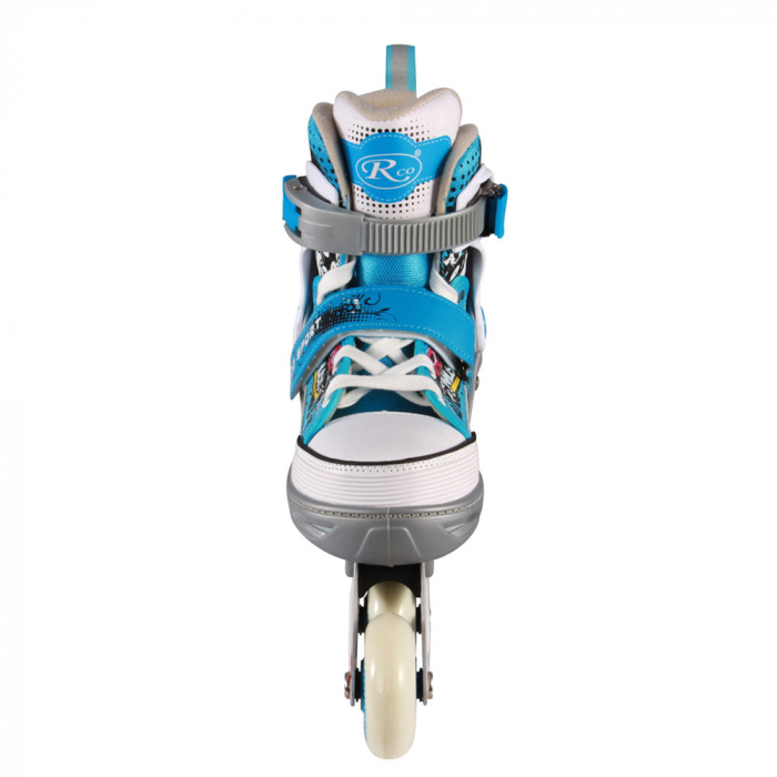 Role Reglabile Sports RCO - Marimea 40-43, Alb, gri si Albastru [2]