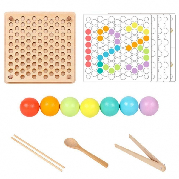 Joc Lemn Montessori Sortator Culori Joc educativ sorator culori [6]