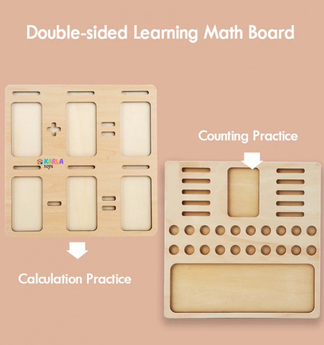 Joc educativ din lemn Montessori pentru matematica [8]