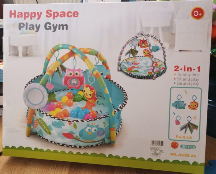 Saltea de joaca Bebe 2 in 1 Happy Space [2]