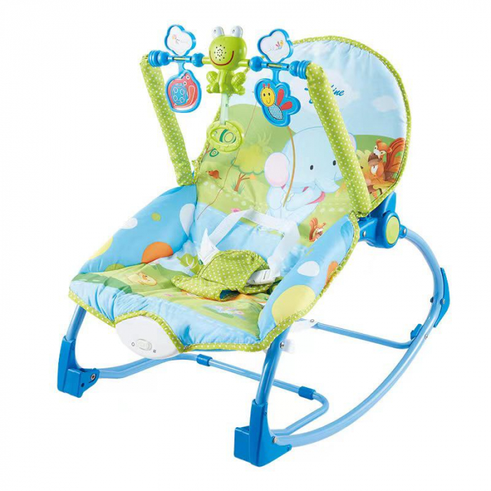 Scaun Balansoar bebe Vibratii si Muzica Albastru [3]
