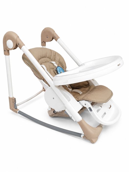 Scaun Masa Balansoar Baby C Bej Camel Matlasare, Ham 5 Pct 25kg [2]