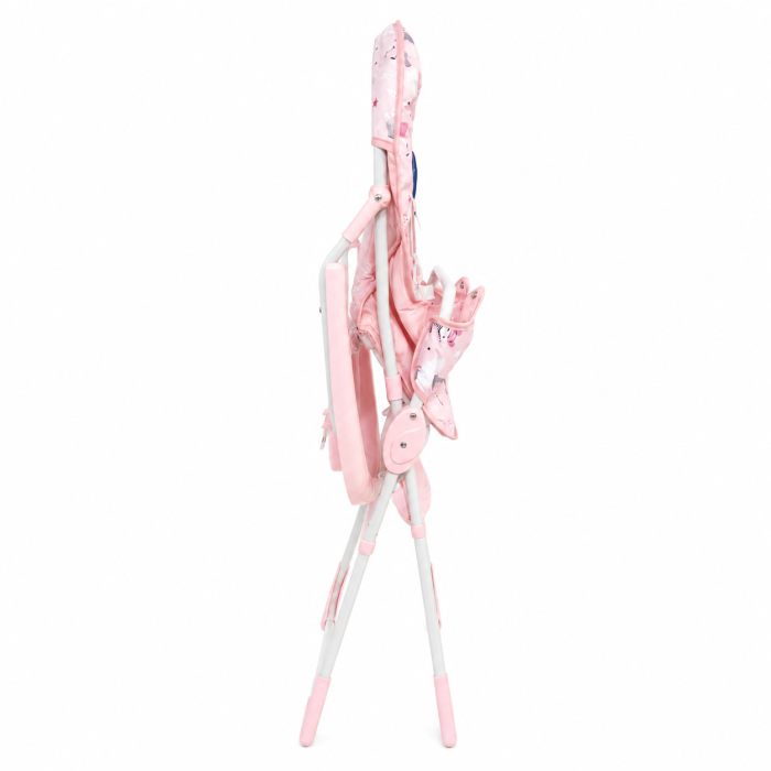 Scaun Masa Copii Baby C CH Roz, Pliabil, Centura 5 Pct, 6 Luni + [2]