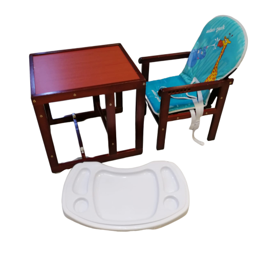 Scaun si Masuta de Lemn 2 in 1 Baby Care [5]