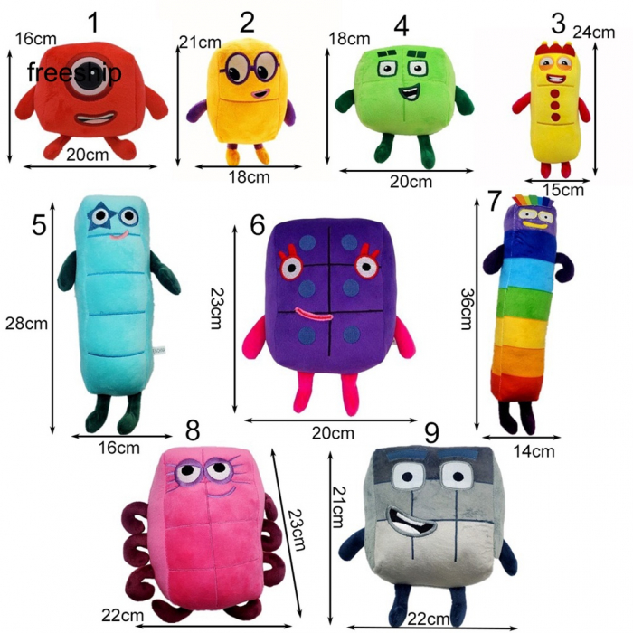 Set 10 Jucarii de Plus NumberBlocks Jucarii Numere din Plus [7]
