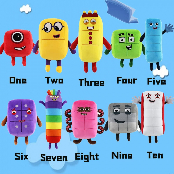 Set 10 Jucarii de Plus NumberBlocks Jucarii Numere din Plus [8]