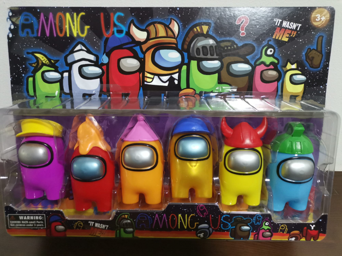 Set 6 Figurine Multicolore Among Us cu Palarie [2]