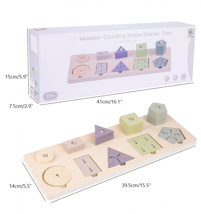 Set 2 Jocuri Puzzle Educative Montessori Operati Matematice [8]