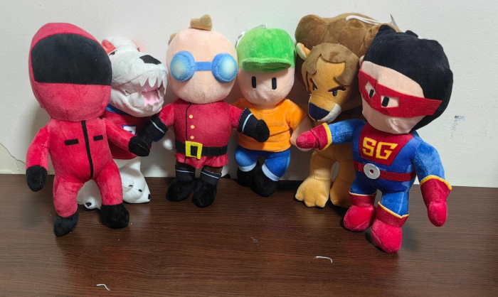 Set 5 Jucarii Mascote din plus desene animate Stumble Guys [3]